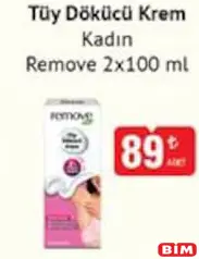 REMOVE TÜY DÖKÜCÜ KREM KADIN 2X100 ML